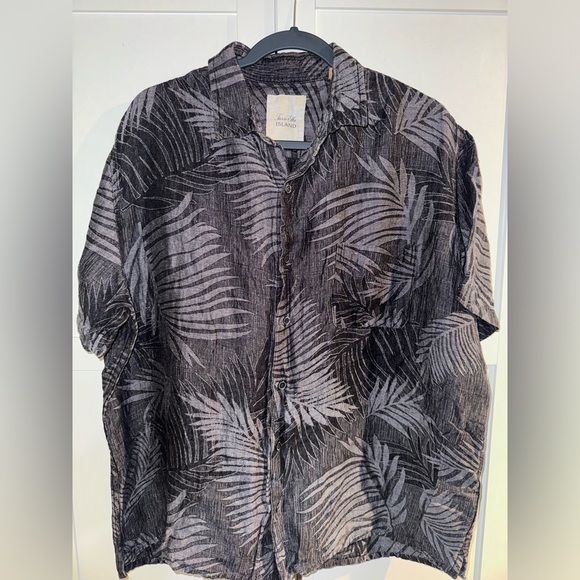 Tasso Elba Island Men’s Hawaiian Tropical Linen/Silk Shirt: Size XXL - Picture 1 of 3